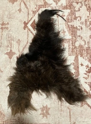 (Large Sizes) Premium Bison Buffalo Scrap Fur Hide Leather New Tanned Soft Tan! - Изображение 1 из 2