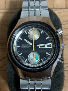CITIZEN 4-901037TA 8110 CHALLENGE TIMER Chronograph SSB Water Resistant B9692 - Picture 1 of 12