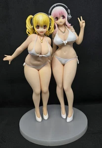 TAITO Super Pochaco Sonico Swimsuits PVC Figure Set 200mm - Picture 1 of 3