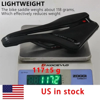 ultralight MTB road gravel bike bicycle carbon railed short nose saddle 117g - Image 1 of 4