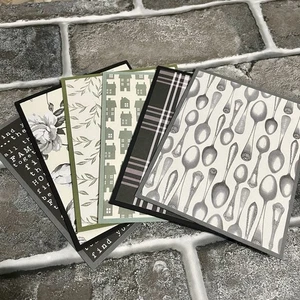 Tarjetas de notas en blanco artesanales para el hogar y la familia, tarjetas de felicitación, lote de 6 - Imagen 1 de 3