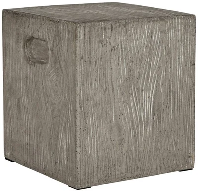 Safavieh Cube Dark Gray Concrete Indoor-Outdoor Accent Table - Image 1 of 3