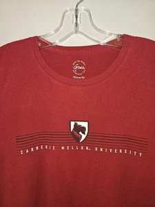 Carnegie Mellon University Large Womens Red Graphic Logo Tshirt NCAA - Picture 1 of 12