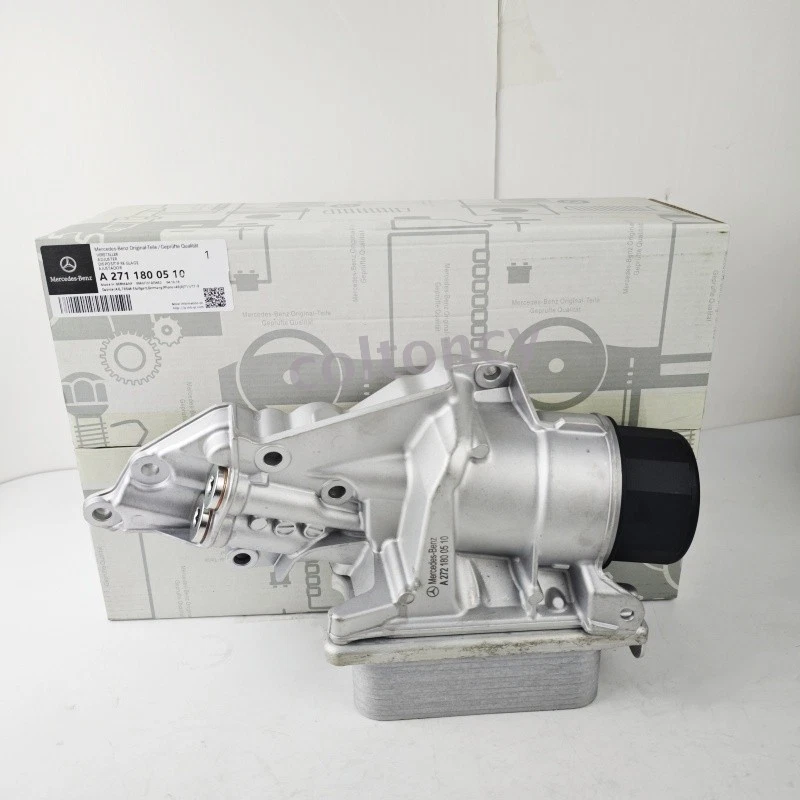 Oil Filter Housing With Oil Cooler Fits Mercedes Benz W203 C230 W463 X164 W164 - Image 1 of 4