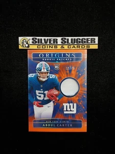 Parches de novato Abdul Carter Panini Origins 2025 naranja/75 radiocontrol New York Giants - Imagen 1 de 4
