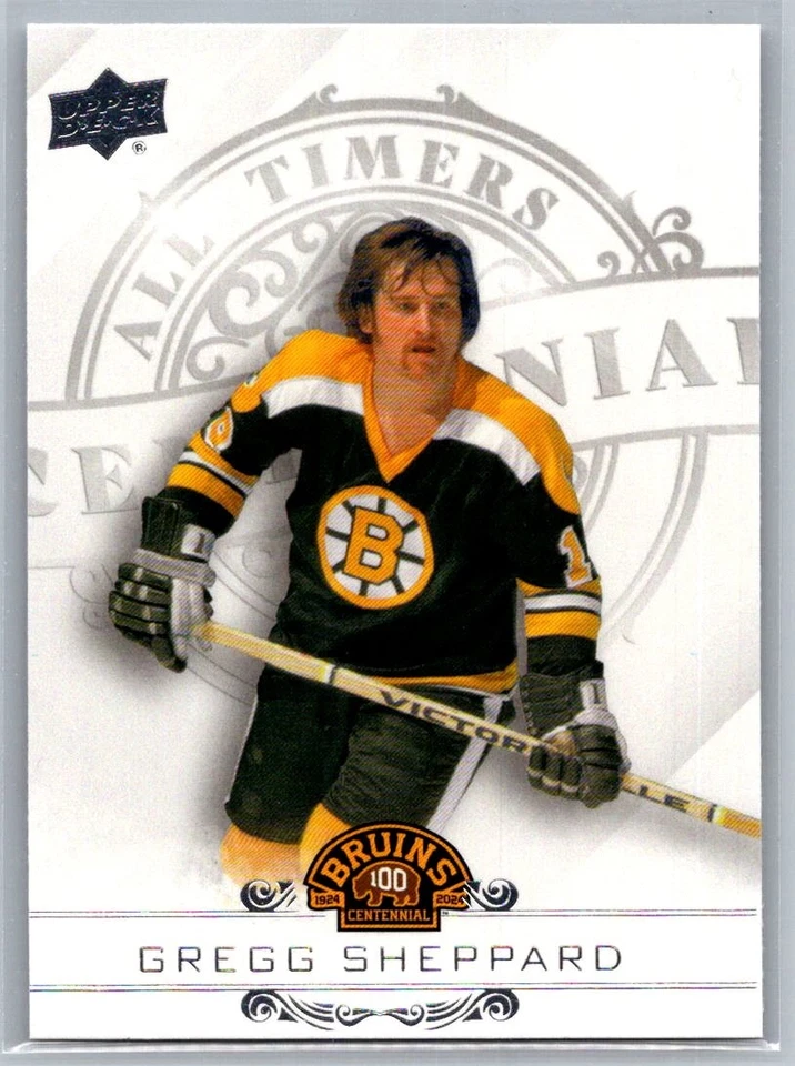 2023-24 Boston Bruins Centennial #100-2 Gregg Sheppard All Timers - Image 1 of 2