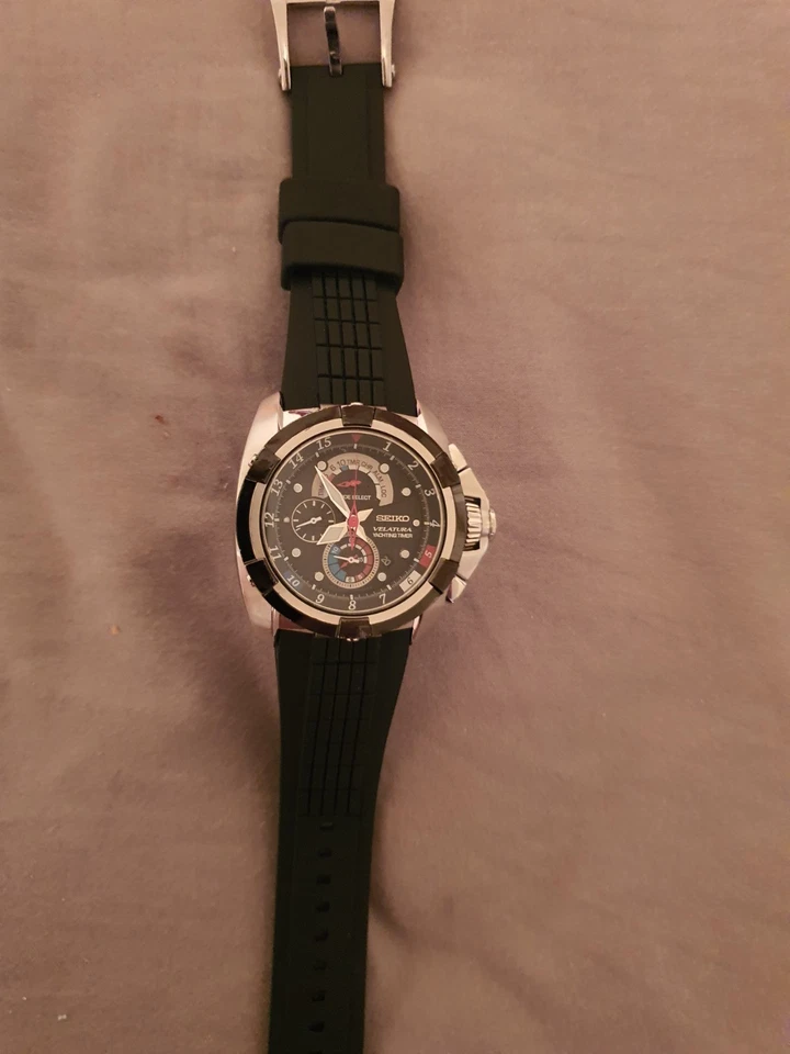 Seiko Velatura Yachting timer Black Dial 7T62 - Image 1 of 4