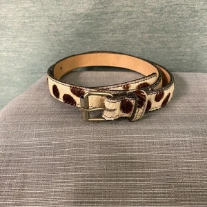 A Brod Leather Calf Hair Women's Belt Large - Picture 1 of 5