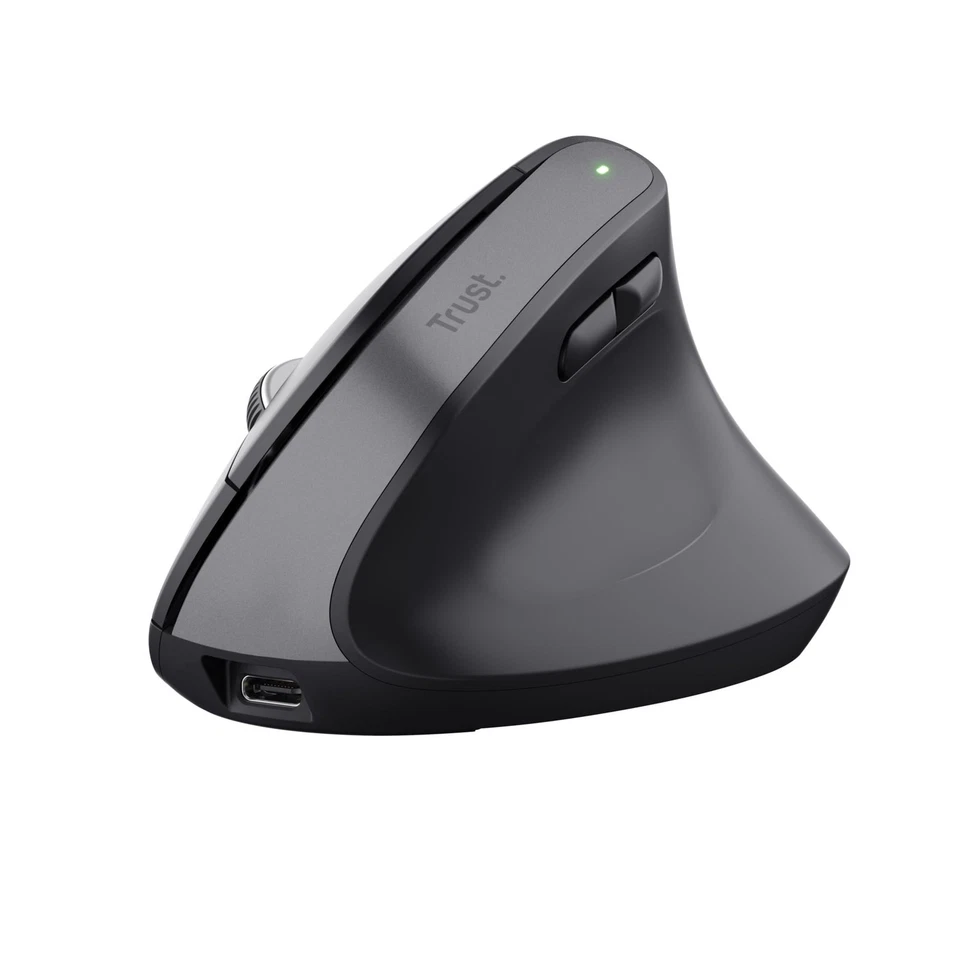 Trust Bayo+ Rechargeable Vertical Mouse Bluetooth + RF 2.4GHz, Ergonomic Mouse, - Image 1 of 4