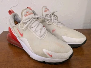 Nike Air Max 270 Golfschuhe Herren Größe 11 weiß rot ohne Spikes CK6583-103 - Bild 1 von 6