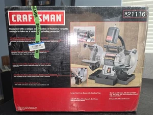 Sears Craftsman 21116 - Amoladora de banco de 6 pulgadas 1/2 HP 2,8 AMP - SELLADA NUEVA EN CAJA - Imagen 1 de 6