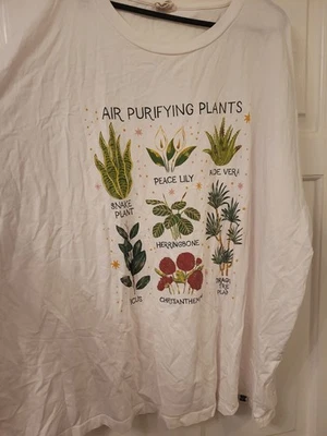 Camiseta de manga corta Lucy And Yak Air Purifying Plants 2XL sin etiquetas Foto 1 de 4