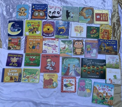 Lot of 33 Board Books For Children Toddler Preschool Daycare Babies Library - Image 1 of 4