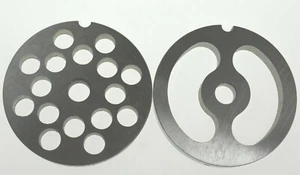 Size #12 3/8" Sausage Grind plate & Stuffing disc for Hobart - Picture 1 of 4
