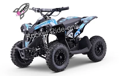 ROCKET RACE X KIDS 48V QUAD BIKE 1000W ELECTRIC BATTERY RIDE ON ATV / IN BLUE - Image 1 of 2