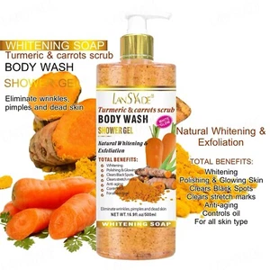 Turmeric And Carrot Scrub Body Shower Wash Gel 1000g - Bild 1 von 1