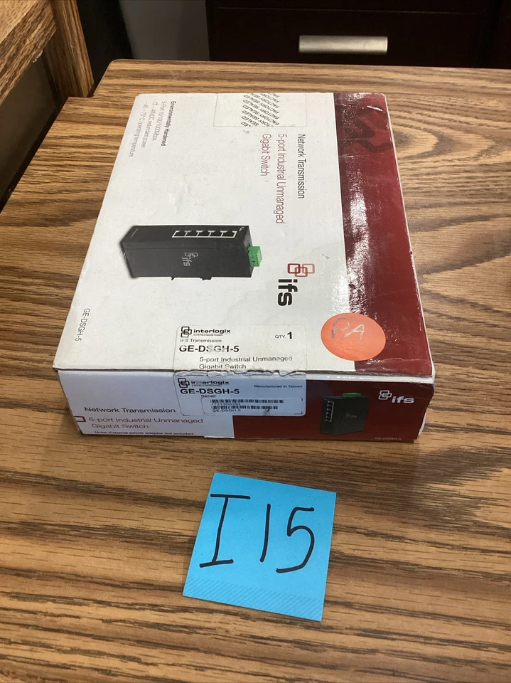 Interlogix GE-DSGH 5-Port Unmanaged Industrial Gigabit Switch  10/100/1000Mbps🟠 - Image 1 of 4
