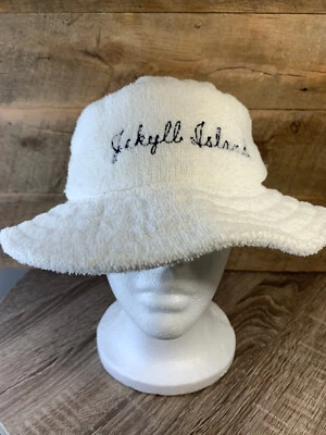 De colección Raro-Jekyll Island Georgia State Park EE. UU.-Terrycloth Cubo Sombrero de Playa-Texace Foto 1 de 4