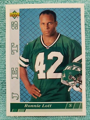 1993 UPPER DECK RONNIE LOTT #463 NEW YORK JETS  - Image 1 of 4