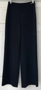 Vintage Chanel High Waisted Wide Leg Navy Blue Pants Made in Italy  Size 38 - Picture 1 of 3