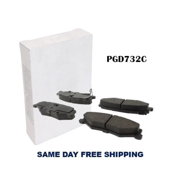 PGD732C 陶瓷后刹车片 适用于凯迪拉克 XLR 04-09,雪佛兰 Corvette 97-12 — 第 1/1 张图片
