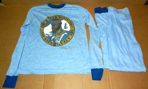 Vintage 1980s 1980's 80s 80's Mr. T A Team Size L Youth Pajamas Top Bottom Set - Picture 1 of 14