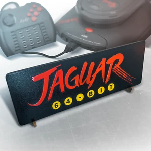🎮 Large Engraved Wooden Atari Jaguar Logo Sign – Retro Video Game Wall Art - Picture 1 of 8