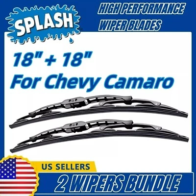 Limpiaparabrisas 2pk limpiaparabrisas estándar apto para Chevy Chevrolet Camaro 1970-1992 30180x2 Foto 1 de 4