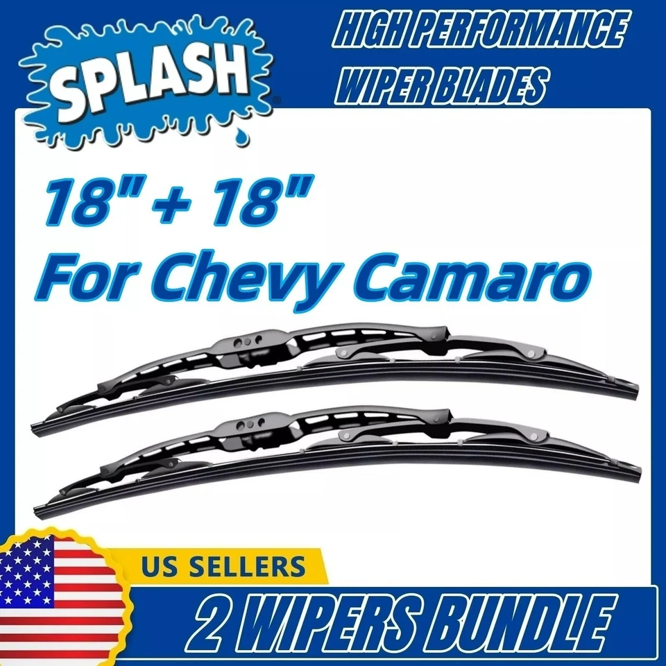 Limpiaparabrisas 2pk limpiaparabrisas estándar apto para Chevy Chevrolet Camaro 1970-1992 30180x2 Foto 1 de 4