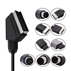 Extension Cable Cord for PS2/PS1/SEGA MD1/MD2/DC/Genesis1/XBO 360/SCART/WII NTSC - Picture 1 of 12