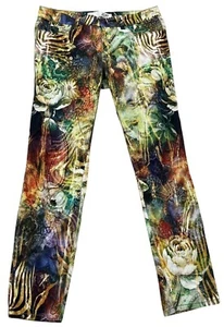 Nordstrom Joe Fresh Women’s Boho Artsy Floral Paisley Pants Capris Size 6 - Picture 1 of 4