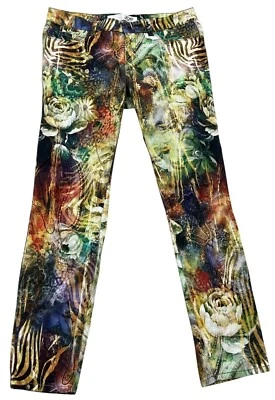 Nordstrom Joe Fresh 女式波西米亚艺术花卉佩斯利裤子 Capris 尺码 6 — 第 1/4 张图片