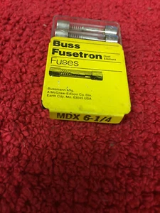 MDX 6 1/4 BUSSMANN FUSE 3AG SB 5 PCS NOS - Picture 1 of 1