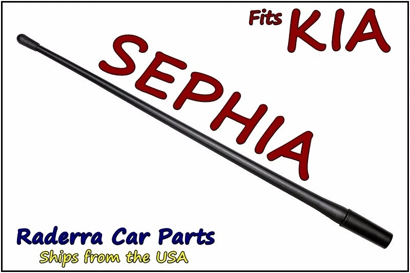 Se adapta a: Kia Sephia 1994-2001 - Mástil de antena de goma flexible personalizado corto de 13" Foto 1 de 1