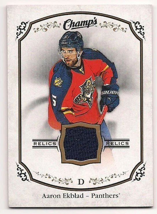 Aaron Ekblad 15-16 Upper Deck Champs Relics Game Used Jersey - Image 1 of 1