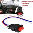 Motorcycle Switch Hazard Light Switch Button Double Flash Warning 3 Wires 12V