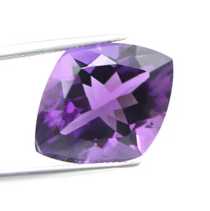 Piedra facetaria 18 quilates 22,5 x 17,8 mm amatista natural bonito color púrpura forma elegante - Imagen 1 de 8