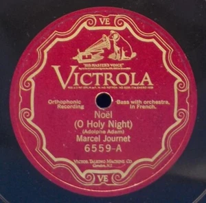 12" Marcel Journet (French & Latin) 78 Noel (O Holy Night) / O Salutaris BX1D - Foto 1 di 2