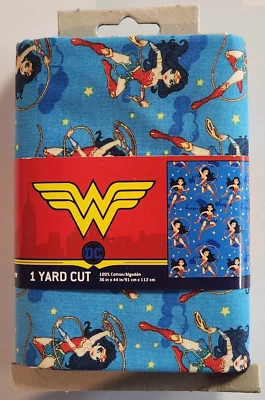 Tela precortada Wonder Women patrón 1 yarda 100 % algodón 36" x 44" Foto 1 de 2