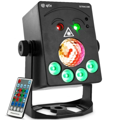 Four in One Disco Lighting Effect Magic Dome Laser Wash Strobe DJ Party Light - Image 1 of 4