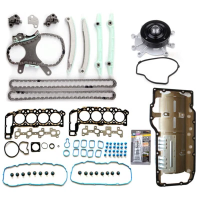 Water Pump Oil Pan Gasket Timing Chain Kit For Dodge Durango 4.7L 2000-2001 - Image 1 of 4