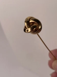 Pin de solapa Napier Celtic Infinity nudo tono dorado metal 3 pulgadas vintage - Imagen 1 de 9