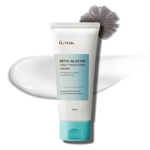 Crema acuosa IUNIK beta-glucano vegana ligera no pegajosa humedad profunda