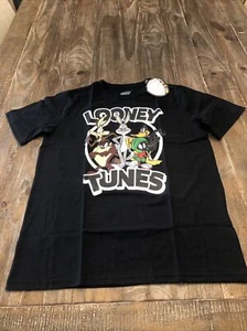 Looney Tunes Kid's T-Shirt Black Size 14/16 - Picture 1 of 2