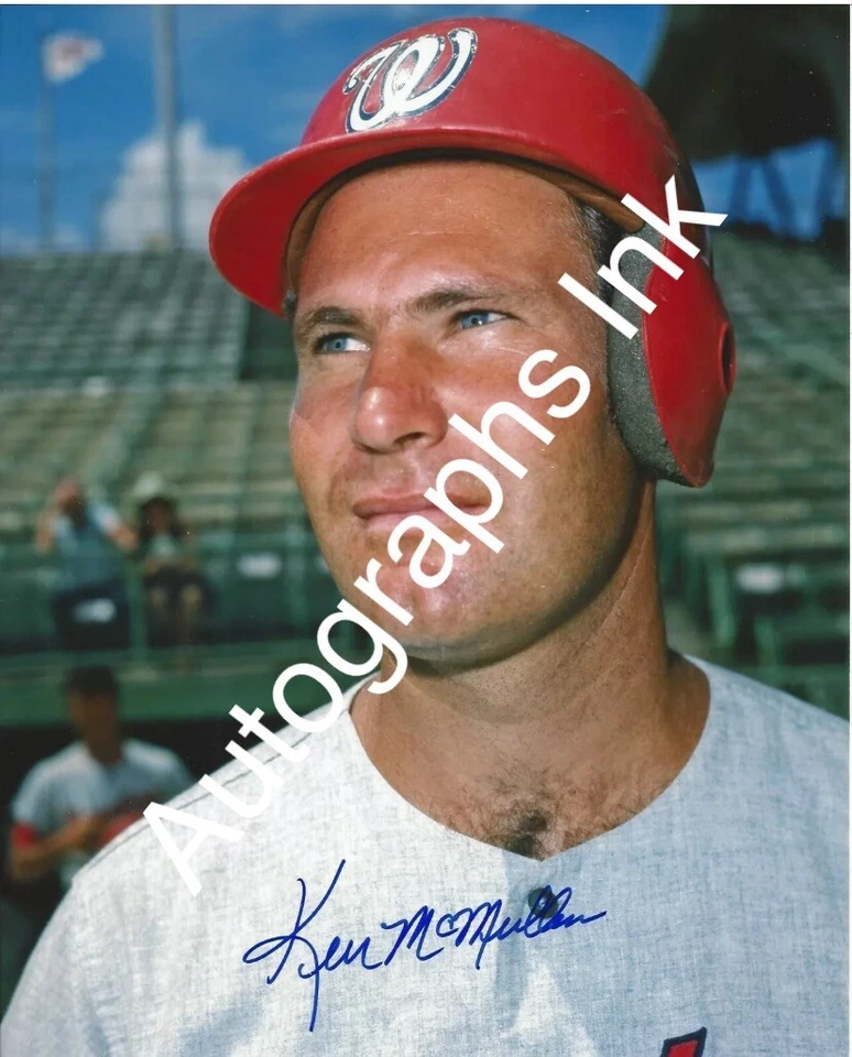 Ken McMullen autografiado 8x10 Washington Senators Topps Vault #1 Foto 1 de 1