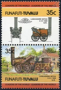 1828 LANCASHIRE WITCH (B&LR Bolton & Leigh Railway) R.Stephenson's Train Stamps - Picture 1 of 1