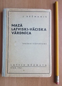 Latvia - 1941 Small Latvian-German Dictionary - Picture 1 of 2