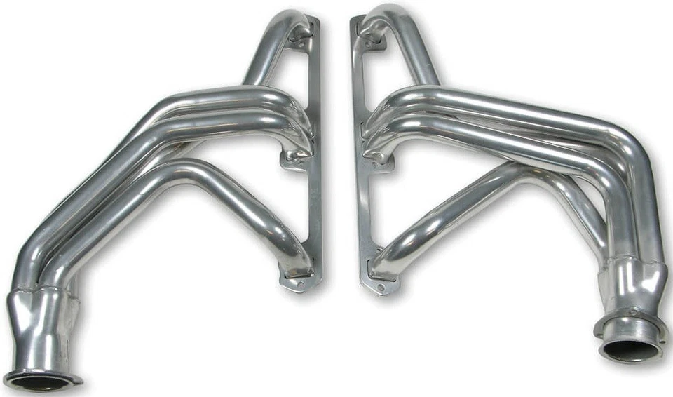 NEW FLOWTECH LONG TUBE HEADERS,SILVER,1.625" TUBES,3" COLLECTORS,72-74 JEEP CJ5 - Image 1 of 1