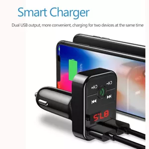 Auto Bluetooth FM Transmitter KFZ mit Dual USB Ladegerät für Handy Radio Adapter - Bild 1 von 12