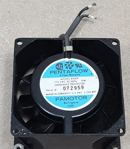 Modelo PENTAFLOW: 8500P, 115V, 15W Ventilador. 3-1/8 X 3-1/8 X 1-1/2. (Hecho en Alemania) - Imagen 1 de 11
